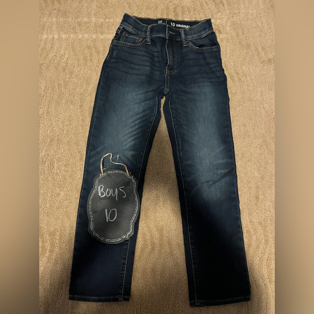 GAP Boys' Dark Blue Denim Jeans